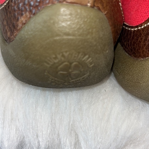 Lucky brand vintage cute comfy red brown y2K boho Mary Jane buckle shoe size 9 - Picture 7 of 13